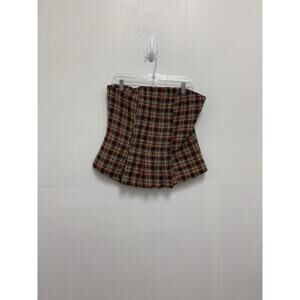 Mare Mare Anthropologie Tweed Strapless Corset Top Size Large